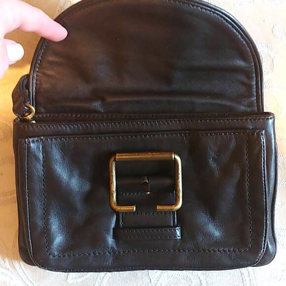 Brooks Brothers Purse Carrier Dark Brown Clutch NWT $248